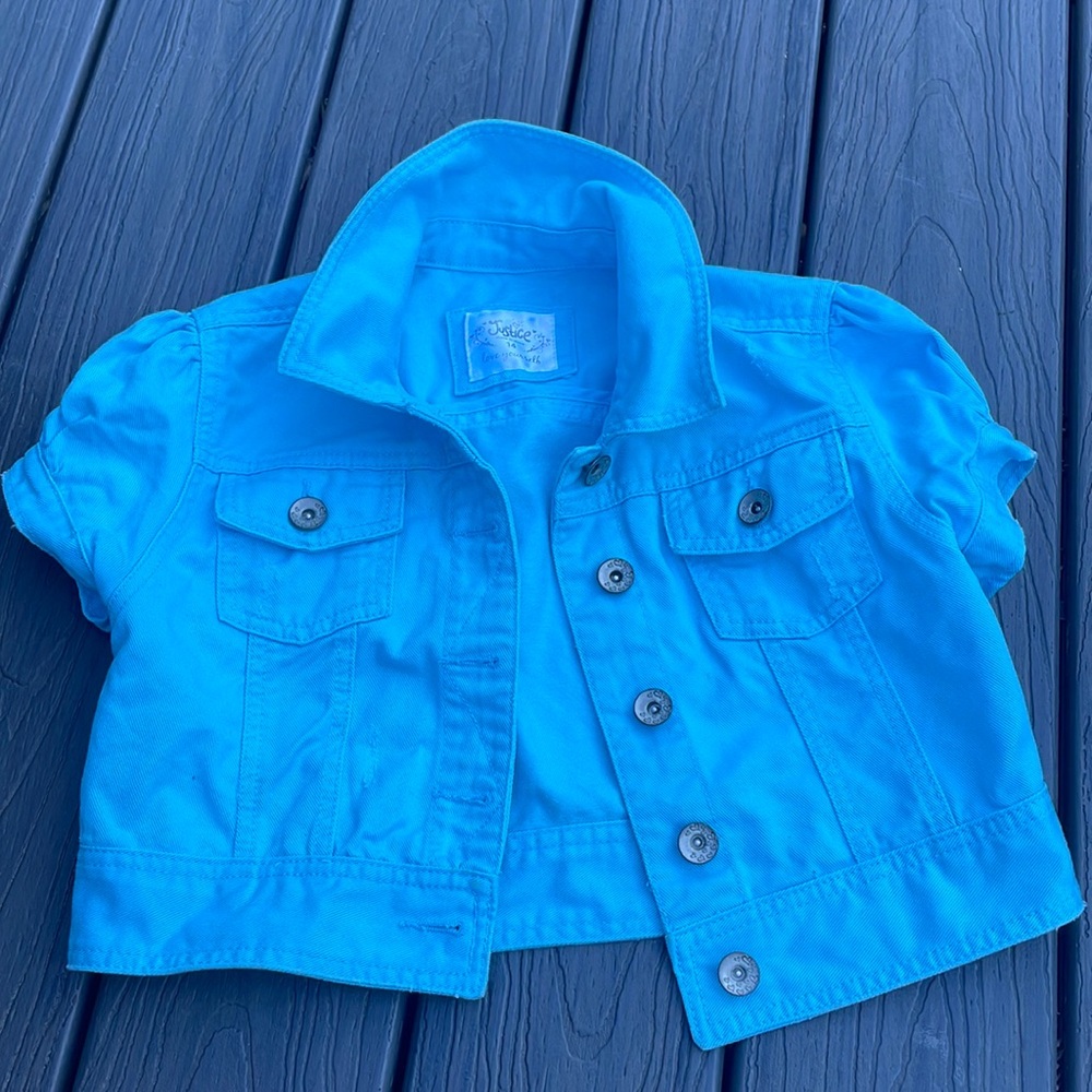 Justice jean jacket.  Size 14. Great condition